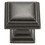 Hickory Hardware HH74554-BNV Somerset Collection Knob 1-1/16 Inch Square Black Nickel Vibed Finish