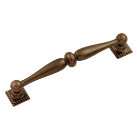 Hickory Hardware Somerset Collection Pull 5-1/16 Inch (128mm) Center to Center Dark Antique Copper Finish