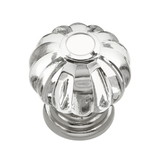 Hickory Hardware HH74687-CA14 Crystal Palace Collection Knob 1-1/8 Inch Diameter Crysacrylic with Polished Nickel Finish
