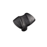 Hickory Hardware Serendipity Collection Knob 1-1/2 Inch x 1-1/4 Inch Black Iron Finish