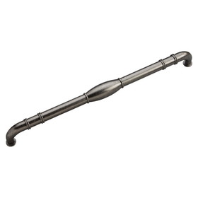 Hickory Hardware Williamsburg Collection Appliance Pull 18 Inch Center to Center Black Nickel Vibed Finish