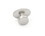 Hickory Hardware K65-SN Metropolis Collection Knob with Backplate 1 Inch Diameter Satin Nickel Finish