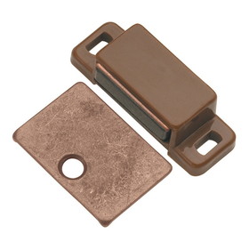 Hickory Hardware Catches Collection Magnetic Catch 1-7/16 Inch Center to Center Statuary Bronze Finish