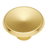 Hickory Hardware P114-3 Metropolis Collection Knob 1-1/2 Inch Diameter Polished Brass Finish