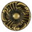 Hickory Hardware P119-AB Cavalier Collection Knob 1-1/2 Inch Diameter Antique Brass Finish