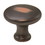 Hickory Hardware P14255-OBH Conquest Collection Knob 1-1/8 Inch Diameter Oil-Rubbed Bronze Highlighted Finish