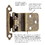 Hickory Hardware P143-AB Hinge 3/8 Inch Inset Surface Face Frame Self-Close Antique Brass Finish (2 Pack)