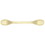 Hickory Hardware P14444-3 Conquest Collection Pull 3 Inch Center to Center Polished Brass Finish