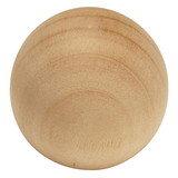 Hickory Hardware P180-UW Natural Woodcraft Collection Knob 1-1/4 Inch Diameter Unfinished Wood Finish (2 Pack)