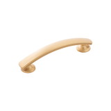 Hickory Hardware American Diner Collection Pull 3-3/4 Inch (96mm) Center to Center Brushed Golden Brass Finish