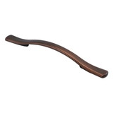 Hickory Hardware Euro-Contemporary Collection Pull 5-1/16 Inch (128mm) Center to Center Refined Bronze Finish