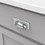 Hickory Hardware P2174-CH Craftsman Collection Cup Pull 3-3/4 Inch (96mm) Center to Center Chrome Finish
