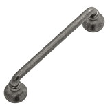 Hickory Hardware Savoy Collection Pull 3-3/4 Inch (96mm) Center to Center Black Nickel Vibed Finish