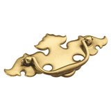 Hickory Hardware P252-LP Manor House Collection Backplate Pull 3 Inch Center to Center Lancaster Hand Polished Finish