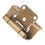 Hickory Hardware P2710F-AB Hinge Semi-Concealed 1/2 Inch Overlay Face Frame Part Wrap Self-Close Antique Brass Finish (2 Pack)