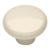 Hickory Hardware Tranquility Collection Knob 1-1/4 Inch Diameter Light Almond Finish