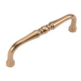 Hickory Hardware Williamsburg Collection Pull 3-1/2 Inch Center to Center Antique Rose Gold Finish