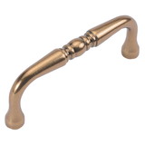 Hickory Hardware Williamsburg Collection Pull 3 Inch Center to Center Antique Rose Gold Finish