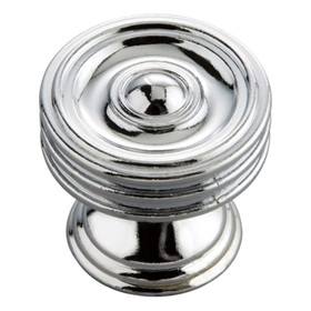 Hickory Hardware P3131-CH Williamsburg Collection Knob 1-1/4 Inch Diameter Chrome Finish