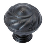 Hickory Hardware P3163-VB French Country Collection Knob 1-5/16 Inch Diameter Vintage Bronze Finish