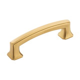 Hickory Hardware Bridges Collection Pull 3 Inch Center to Center Brushed Golden Brass Finish