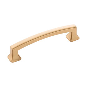 Hickory Hardware Bridges Collection Pull 3-3/4 Inch (96mm) Center to Center Brushed Golden Brass Finish