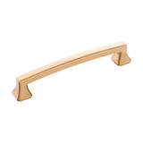 Hickory Hardware Bridges Collection Pull 5-1/16 Inch (128mm) Center to Center Brushed Golden Brass Finish