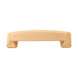 Hickory Hardware Bridges Collection Cup Pull 3 Inch, 3-3/4 Inch (96mm) & 5-1/16 Inch (128mm) Center to Center Brushed Golden Brass Finish