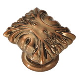 Hickory Hardware Ithica Collection Knob 1-5/16 Inch x 1-1/8 Inch Antique Rose Gold Finish