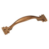 Hickory Hardware Ithica Collection Pull 3 Inch Center to Center Antique Rose Gold Finish