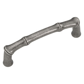 Hickory Hardware Bamboo Collection Pull 3 Inch Center to Center Black Nickel Vibed Finish