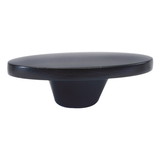Hickory Hardware Luna Collection Knob Oval 1-5/8 Inch x 15/16 Inch Matte Black Finish