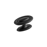 Hickory Hardware Altair Collection Knob 1-3/4 Inch x 1-1/8 Inch Matte Black Finish