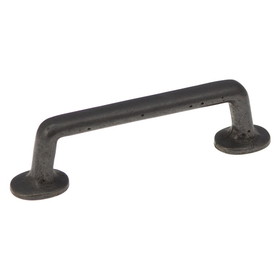 Hickory Hardware P3672-BI Carbonite Collection Pull 4 Inch Center to Center Black Iron Finish