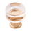 Hickory Hardware P3708-CABGB Midway Collection Knob 1 Inch Diameter Crysacrylic with Brushed Golden Brass Finish