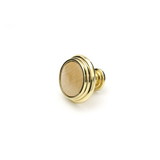 Hickory Hardware Woodgrain Collection Knob 1-5/16 Inch Diameter Polished Brass & Natural Maple Finish