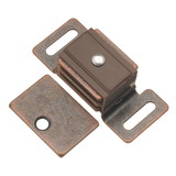 Hickory Hardware P651-STB Catches Collection Double Magnetic Catch 2 Inch Center to Center Statuary Bronze Finish