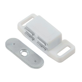 Hickory Hardware Catches Collection Magnetic Catch 1-1/2 Inch Center to Center White Finish