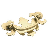 Hickory Hardware P8257-LP Manor House Collection Backplate Pull 2-1/2 Inch Center to Center Lancaster Hand Polished Finish