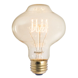Bulbrite Incandescent Bt27 Medium Screw (E26) 40W Dimmable Nostalgic Light Bulb 2200K/Amber 4Pk (132521)