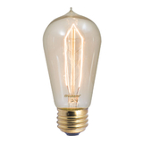 Bulbrite 861376 Incandescent St18 Medium Screw (E26) 40W Dimmable Nostalgic Light Bulb 2200K/Amber 4Pk