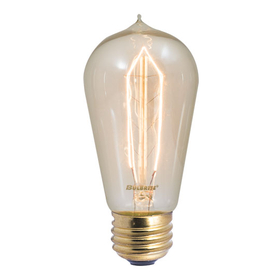 Bulbrite 861376 Incandescent St18 Medium Screw (E26) 40W Dimmable Nostalgic Light Bulb 2200K/Amber 4Pk