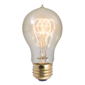 Bulbrite 861385 Incandescent A19 Medium Screw (E26) 40W Dimmable Nostalgic Light Bulb 2200K/Amber 4Pk