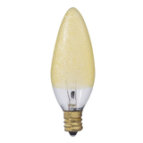 Bulbrite Incandescent B10 Candelabra Screw (E12) 25W Dimmable Light Bulb Amber Ice 6Pk (144010)