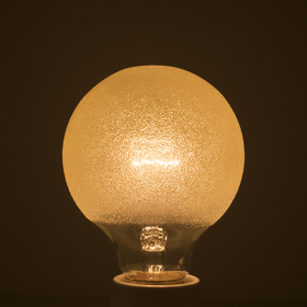 Bulbrite Incandescent G25 Medium Screw (E26) 40W Dimmable Light Bulb Amber Ice 6Pk (144015)