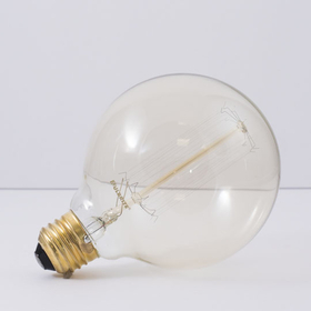 Bulbrite Incandescent G30 Medium Screw (E26) 40W Dimmable Nostalgic Light Bulb 2200K/Amber 4Pk (342040)