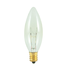 Bulbrite 861075 Incandescent B8 Candelabra Screw (E12) 25W Dimmable Light Bulb 2700K/Warm White 50Pk