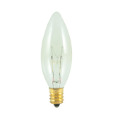 Bulbrite Incandescent B8 Candelabra Screw (E12) 40W Dimmable Light Bulb 2700K/Warm White 50Pk (400140)