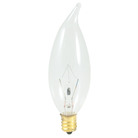 Bulbrite 861187 Incandescent Ca10 Candelabra Screw (E12) 25W Dimmable Light Bulb 2700K/Warm White 50Pk