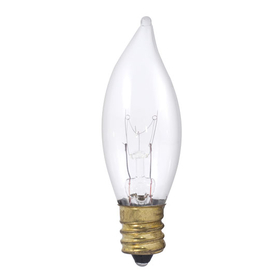 Bulbrite Incandescent Ca8 Candelabra Screw (E12) 25W Dimmable Light Bulb 2700K/Warm White 50Pk (403125)